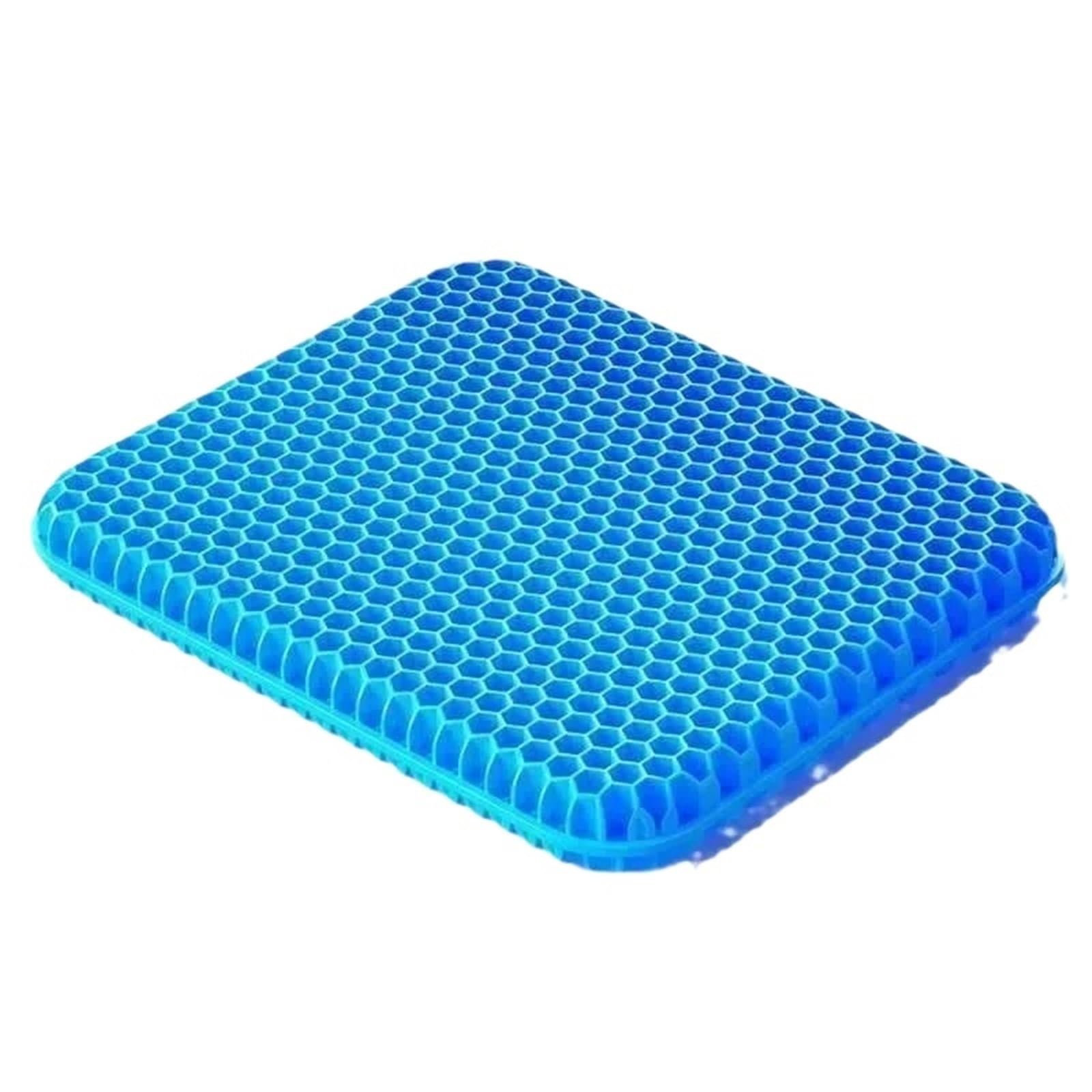 WLTYSM Gel Seat Cushion Summer Breathable Honeycomb Design For Pressure Relief Back Tailbone Pain - Home Office Wheelchair Chair Cars(40x35cm thick)