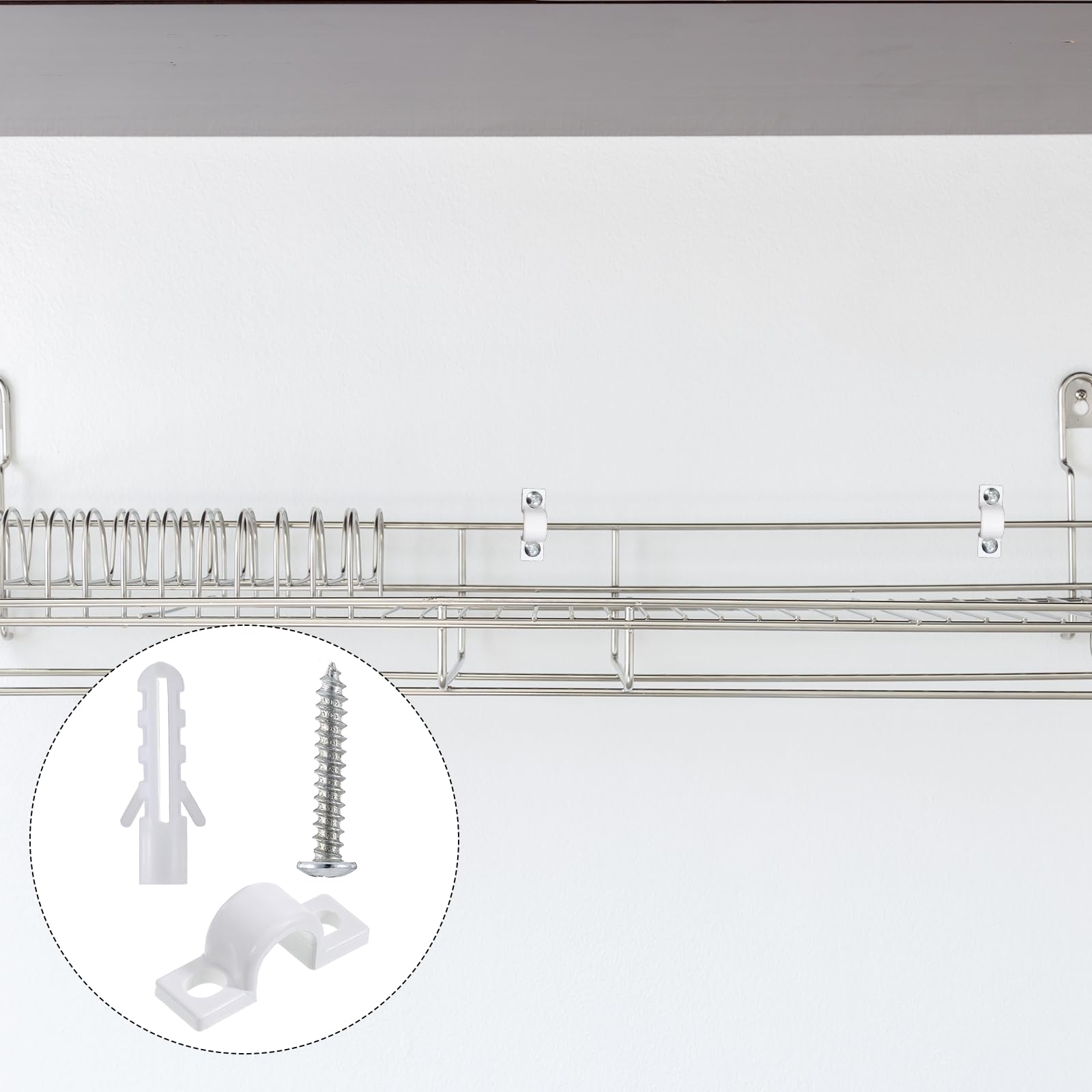 Shelf Clips for Metal Shelves - 12 Pack -7 Shelf Clips for Metal Shelves - 12 Pack -7