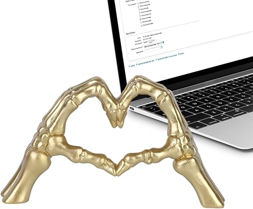 Miniatura 3 de Resin Love Finger Sculpture  Heart Gesture Artwork for Halloween Décor  Desktop Art Crafts for Dorm, Living Room for Women, Men, Kids