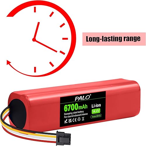 Miniatura 3 de Para batería Roborock S4 - Batería de repuesto para Roborock S6 S7 S8 S4 Max, Q5 Q5+ Q7 ProPureMaxMax+MaxV Ion de litio 14.4V 6700mAh para