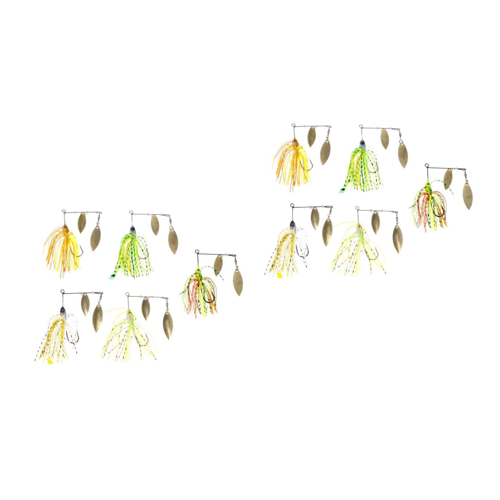Faux Appâts pour La Pêche en Mer Appâts Colorés Cuillères De Pêche Pêche Bar Pêche À La Carpe Barbe Faux Appât pour Poisson Imitation Barbe Leurre De Pêche en Métal