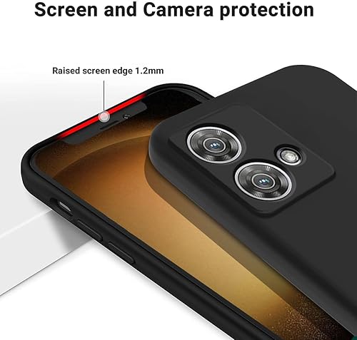 Miniatura 4 de DAMONDY Funda para Moto Edge 40 Neo, funda para teléfono Moto Edge 40 Neo, funda delgada de silicona líquida cubierta completa de gel suave