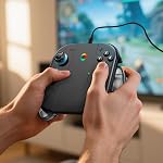 ALAFLY Charging Grip Stand for Nintendo Switch 2 for Joy-Con [Play While Charging] Portable Joy Con Controller Grip Charger with Indicators for Switch2, Transparent black