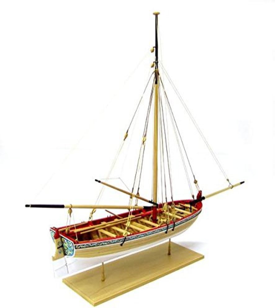 Model Shipways 18th Century Longboat Wood Model Kit 1:48 – Beginner to Intermediate Level – True Plank-on-Frame – Model Boat Kit for Adults to Build