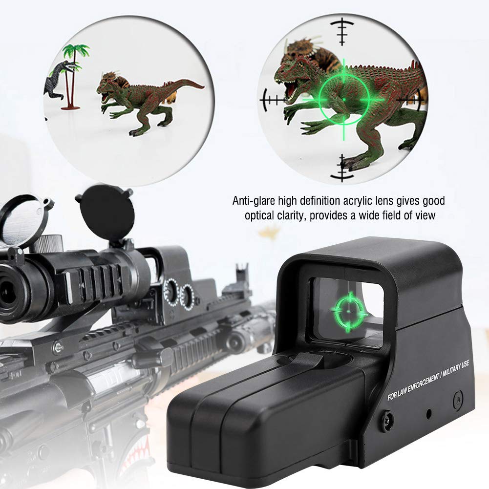 Mirino olografico - Mirino a Punto Luce Verde con Lente antiriflesso, Adatto per Binario 21-23 mm