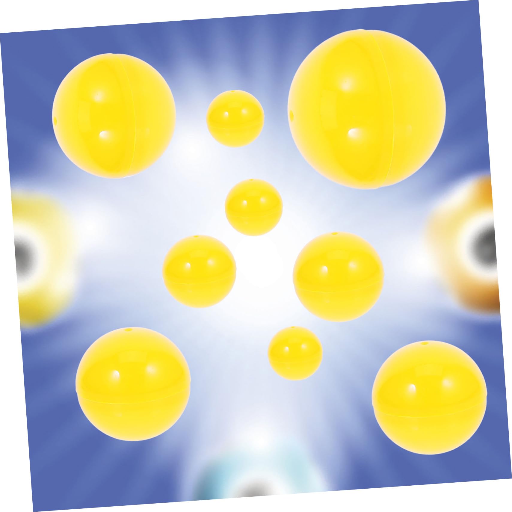 50 Balles Translucides Ouvertes Alasum - Pour Tombolas, Jeux, Fêtes - Remplissables De Petits Cadeaux Ou Bonbons - 6