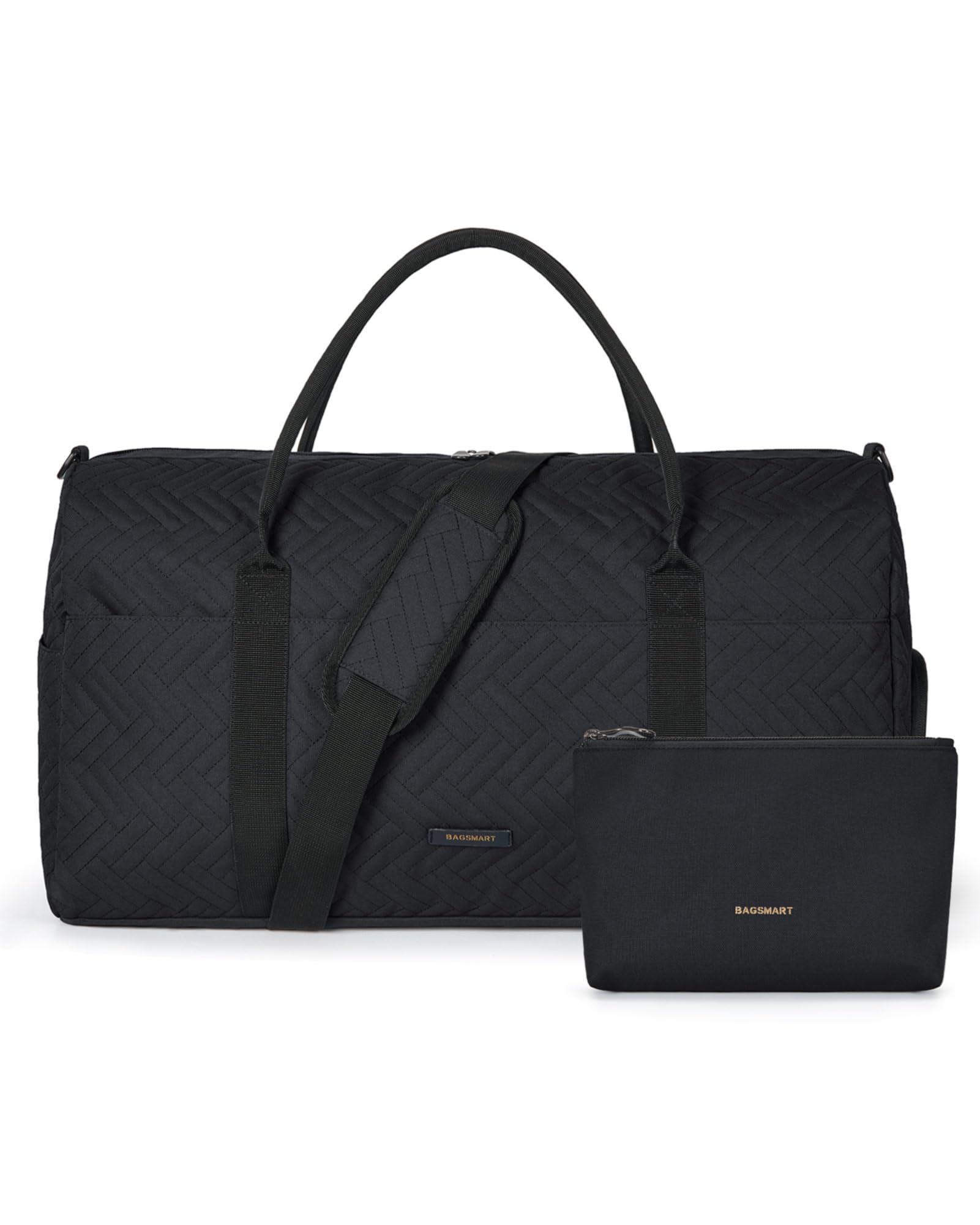 Travel Duffle Bag, BAGSMART 50L Large Carry On Bag Weekender Overnight