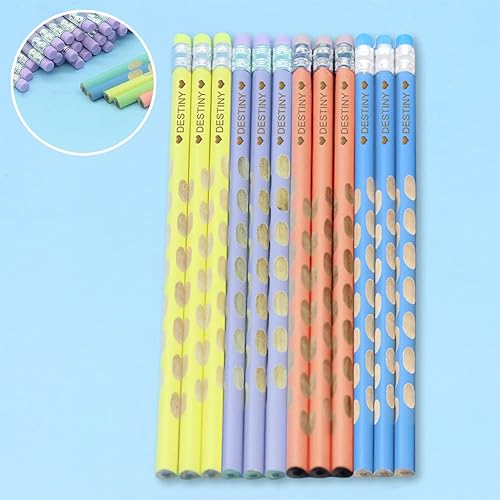 Miniatura 5 de Lápices de colores personalizados, juego de 12 lápices con nombre personalizado con puntas de goma, lápices de madera dura con nombre grabado,