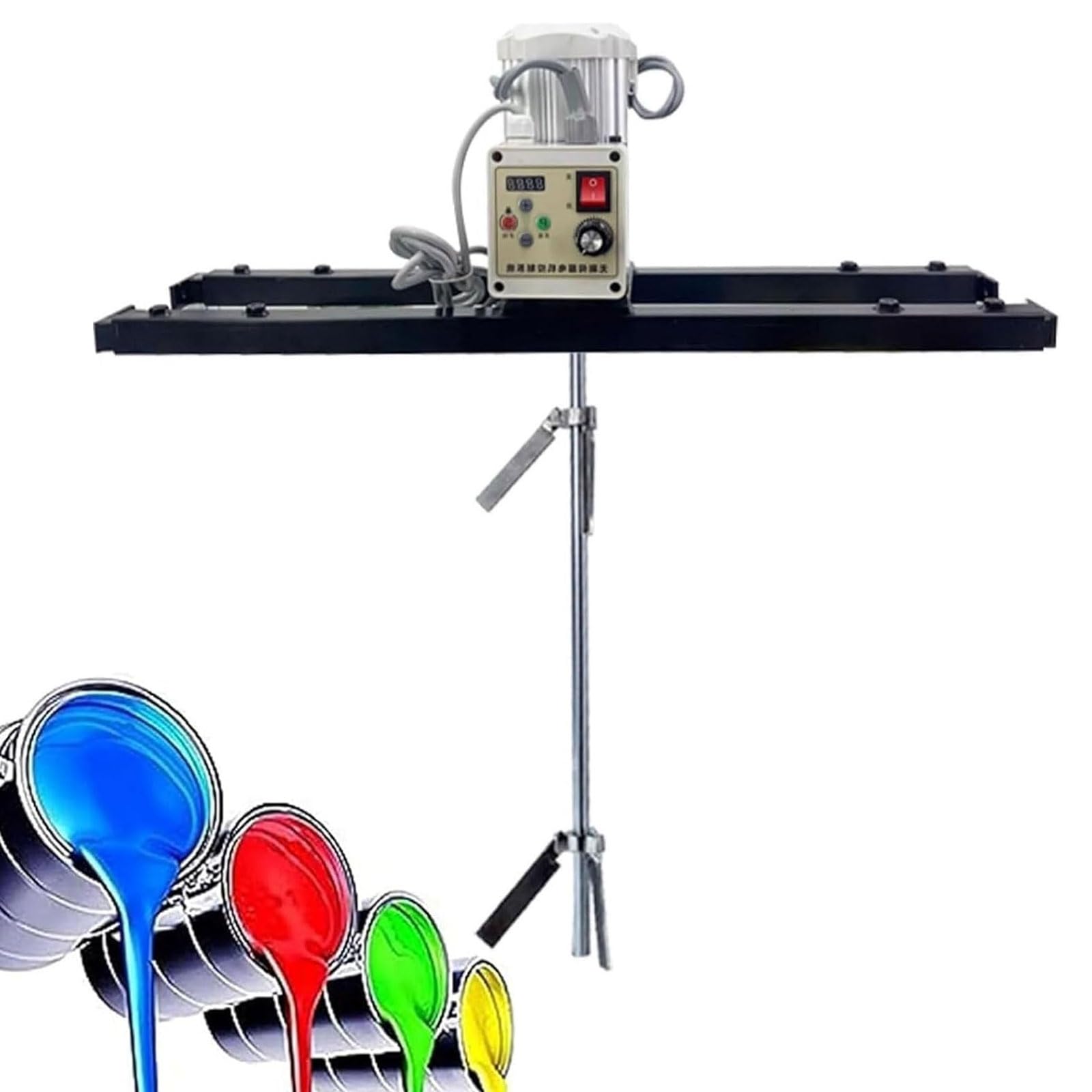 Agitador eléctrico para contenedores IBC con Rango telescópico para una Mezcla eficiente de Pinturas y tintas.