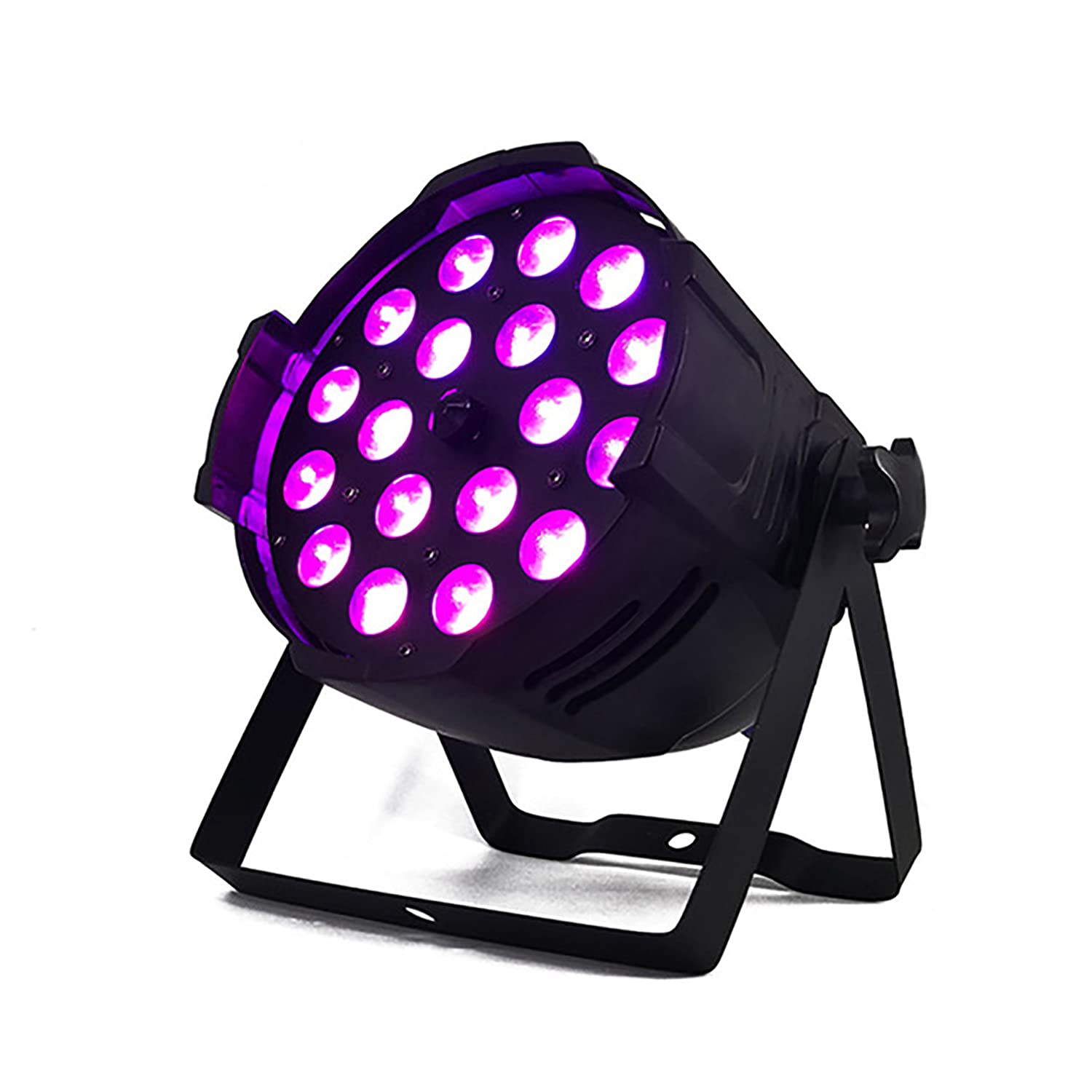 SHEHDS Zoom Par Lights LED 18x18W Wash/Strobe/Zoom(14-45 Degree) and RDM Function Stage Light RGBWA+UV 6IN1 DMX512 Sound Activated DJ Lights for Christmas Night Club Disco Club Party Dance Bar