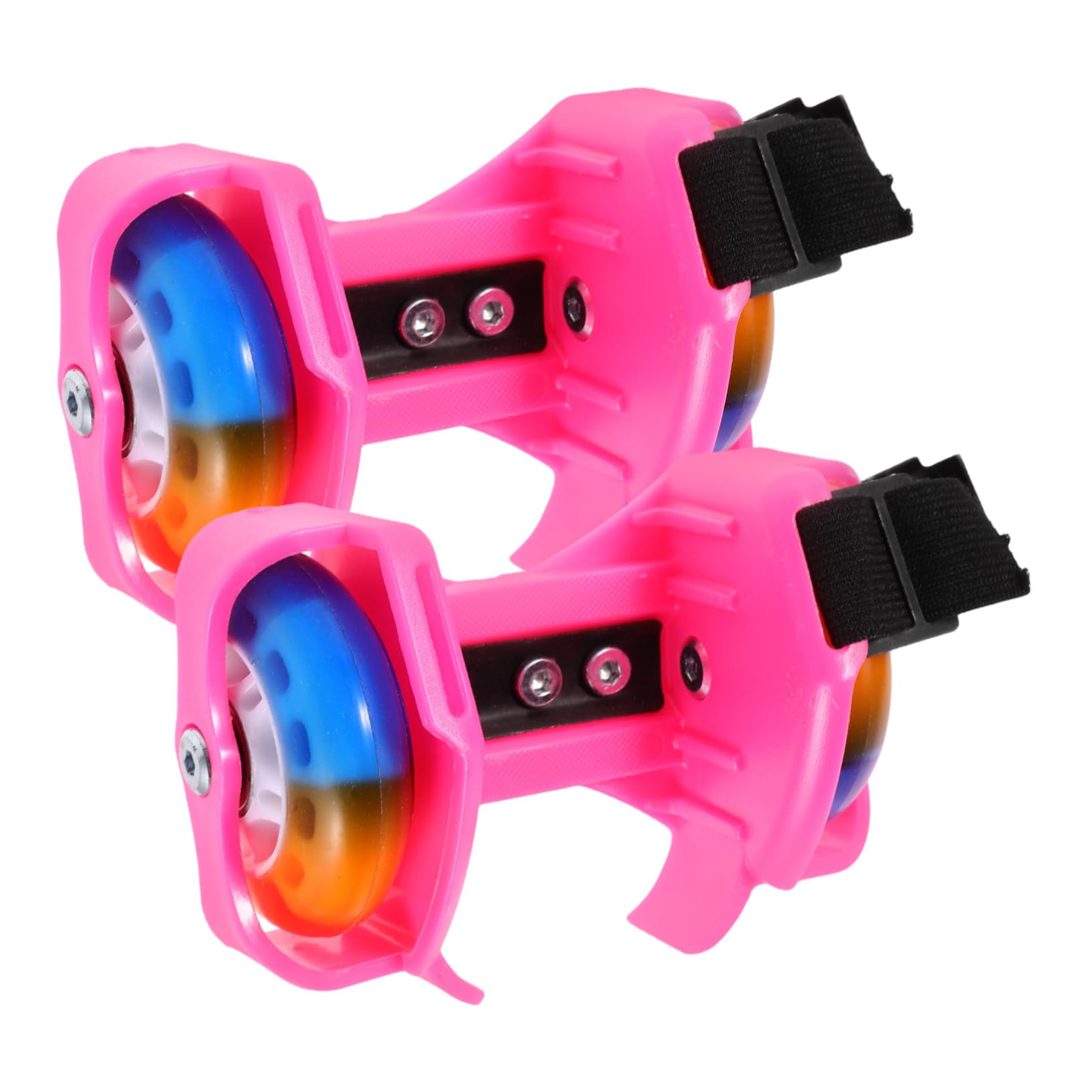 FOYTOKI Beginner Skating Shoes Boys and Girls Roller Skates Bright Lights for Boys Girls Construction Indoor/Outdoor Use