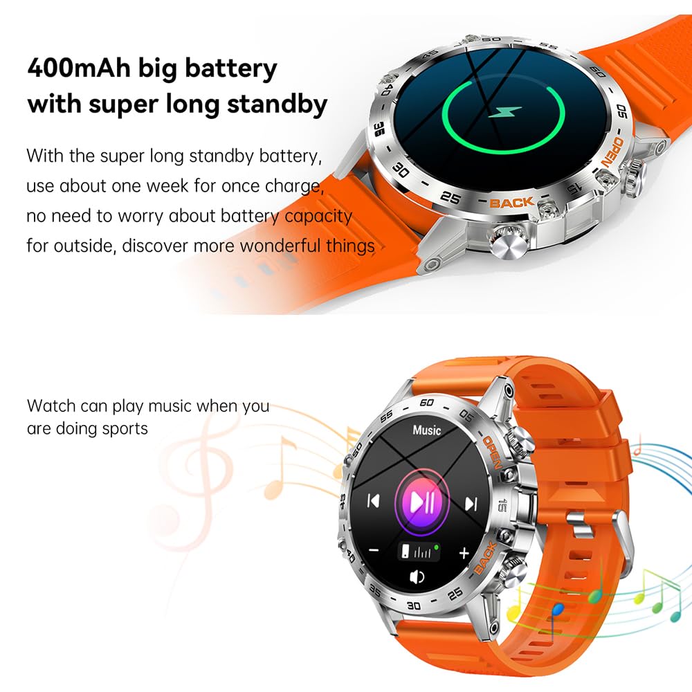 K52 Smart Watch con BT Call Step 1 39 IPS Schermo Impermeabile Sport per Android iOS Salute