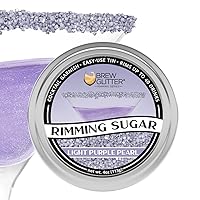 Vista 42 de Brew Glitter - Azúcar con borde verde (113g, 1x lata de barra) Adorno para cócteles y refrescos