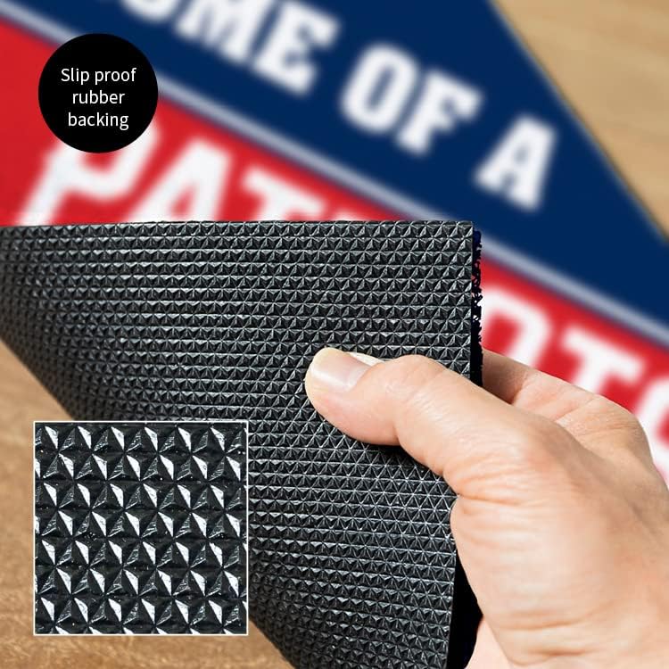 New England Patriots, Officially Licensed Door Mat 28 x 16 Inches Indoor Outdoor Sports Fan Rug