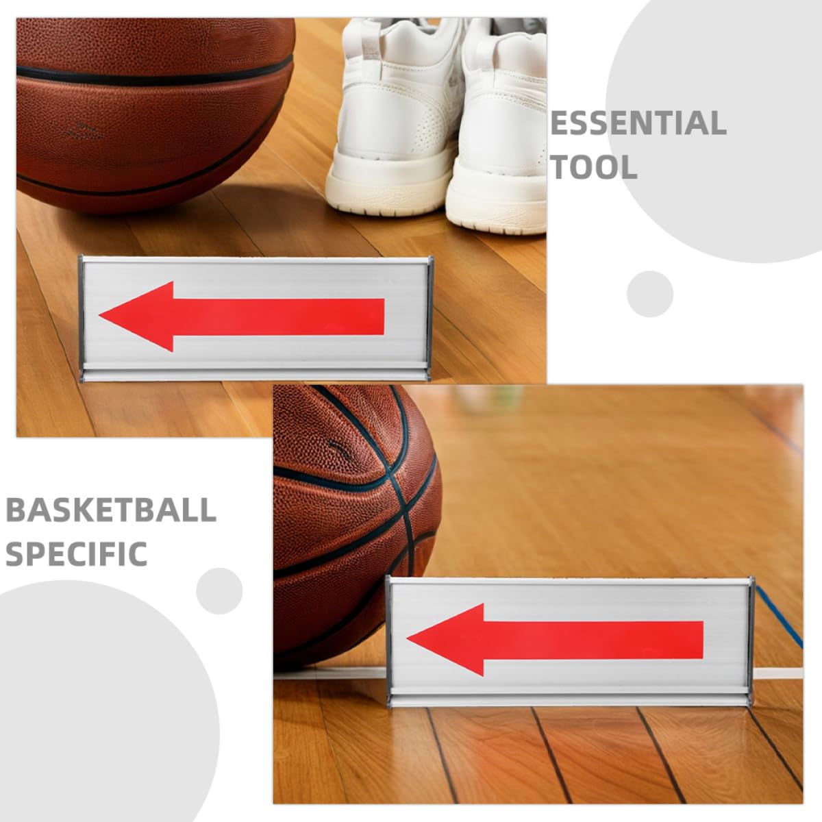 Gatuida Indicador y Tablero de Flecha de Saque para Baloncesto de Aleación de Aluminio para Transición Fácil con Conmutador de Servicio en Partidos de Baloncesto