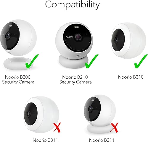 Miniatura 6 de Wasserstein Panel solar para cámaras de seguridad Noorio para exteriores, 2 W, energía solar, compatible con cámaras de seguridad Noorio B200, B210
