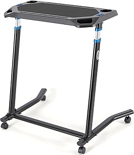 CXWXC Indoor Cycling Desk - Adjustable Height Bike Deak L...
