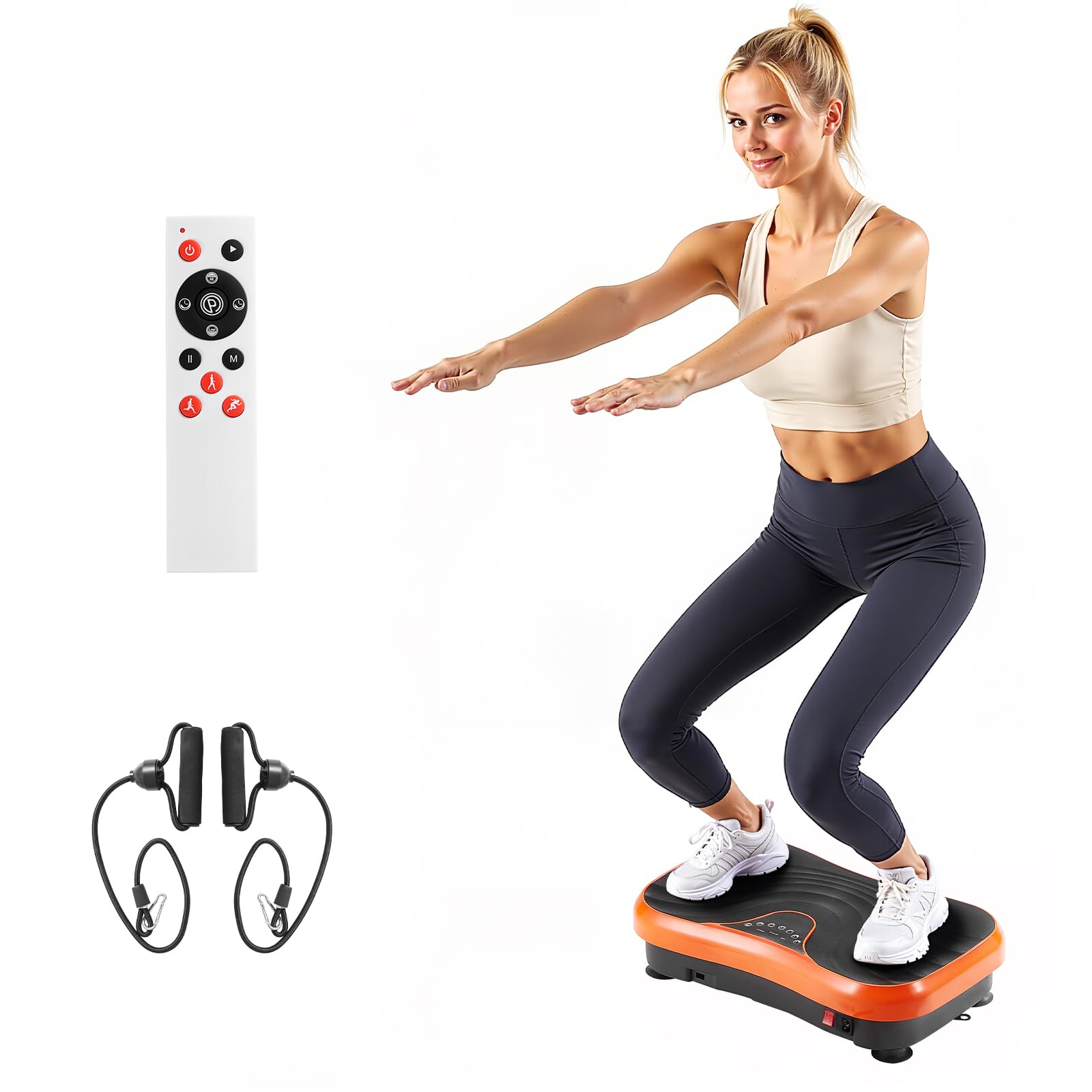 VEVOR Vibration Plate Exercise Machine Whole Body Shaker for Lymphatic Drainage and Weight Loss Home Workout Gym Fitness