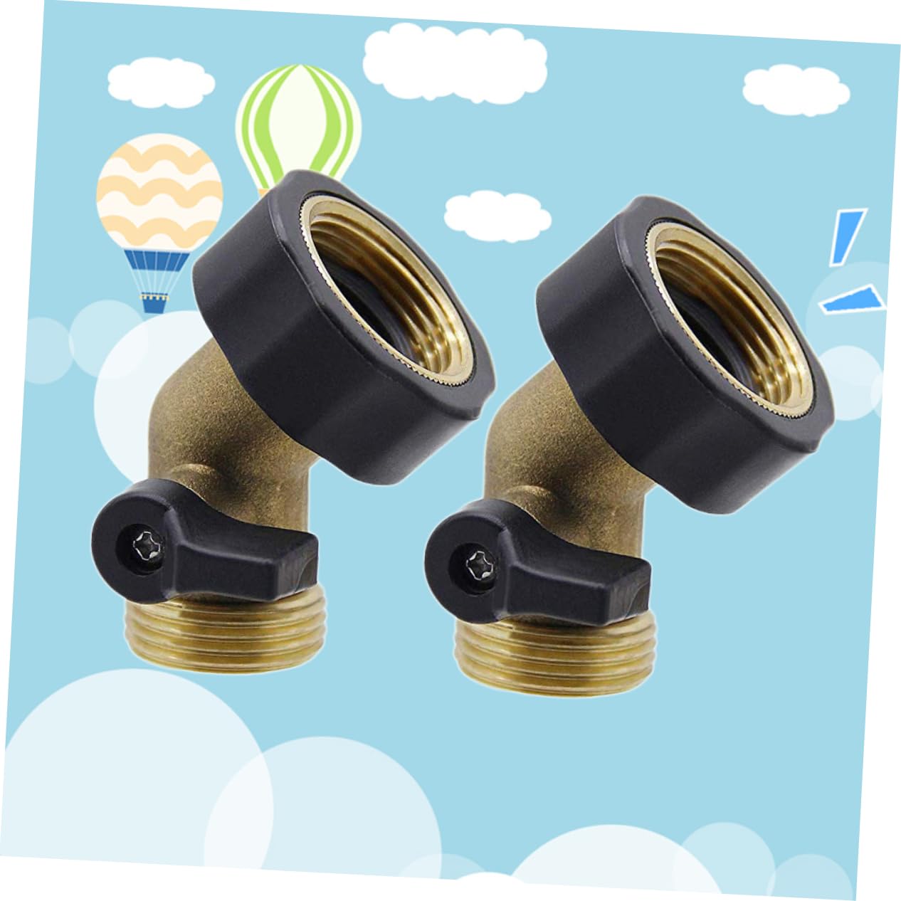 Adaptadores de grifo flexibles de rosca de hierro macho, juego de accesorios de conector de manguera, conectores de línea de aire, conectores rápidos, acoplador de aire y juego de enchufe, 2 piezas de