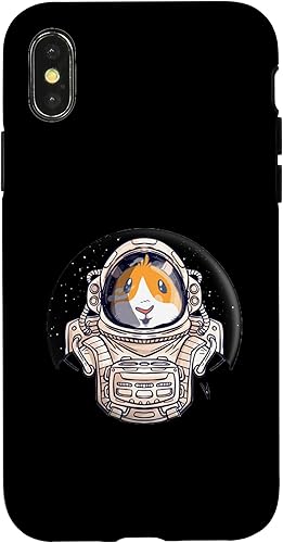 Miniatura 7 de iPhone 12 mini conejillo de indias astronauta amante del espacio Cavy ropa regalos estuche para disfraz