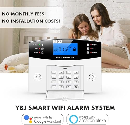 Miniatura 2 de Sistema de alarma para seguridad del hogar, kit de alarma antirrobo inalámbrico con GSMWiFi, control de aplicación para el hogar y toda la casa,