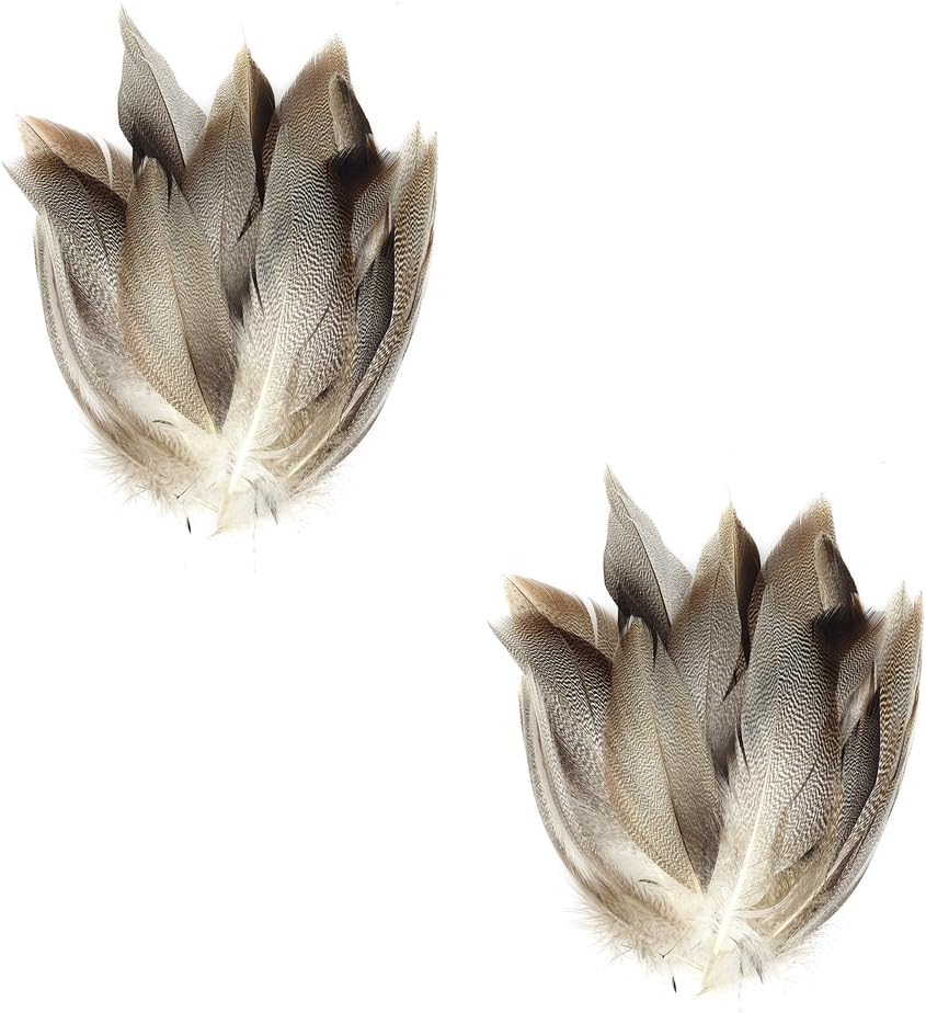 100Pcs Natural Duck Flank Feathers Dry Fly Wings Tails Streamers Fly Tying Material