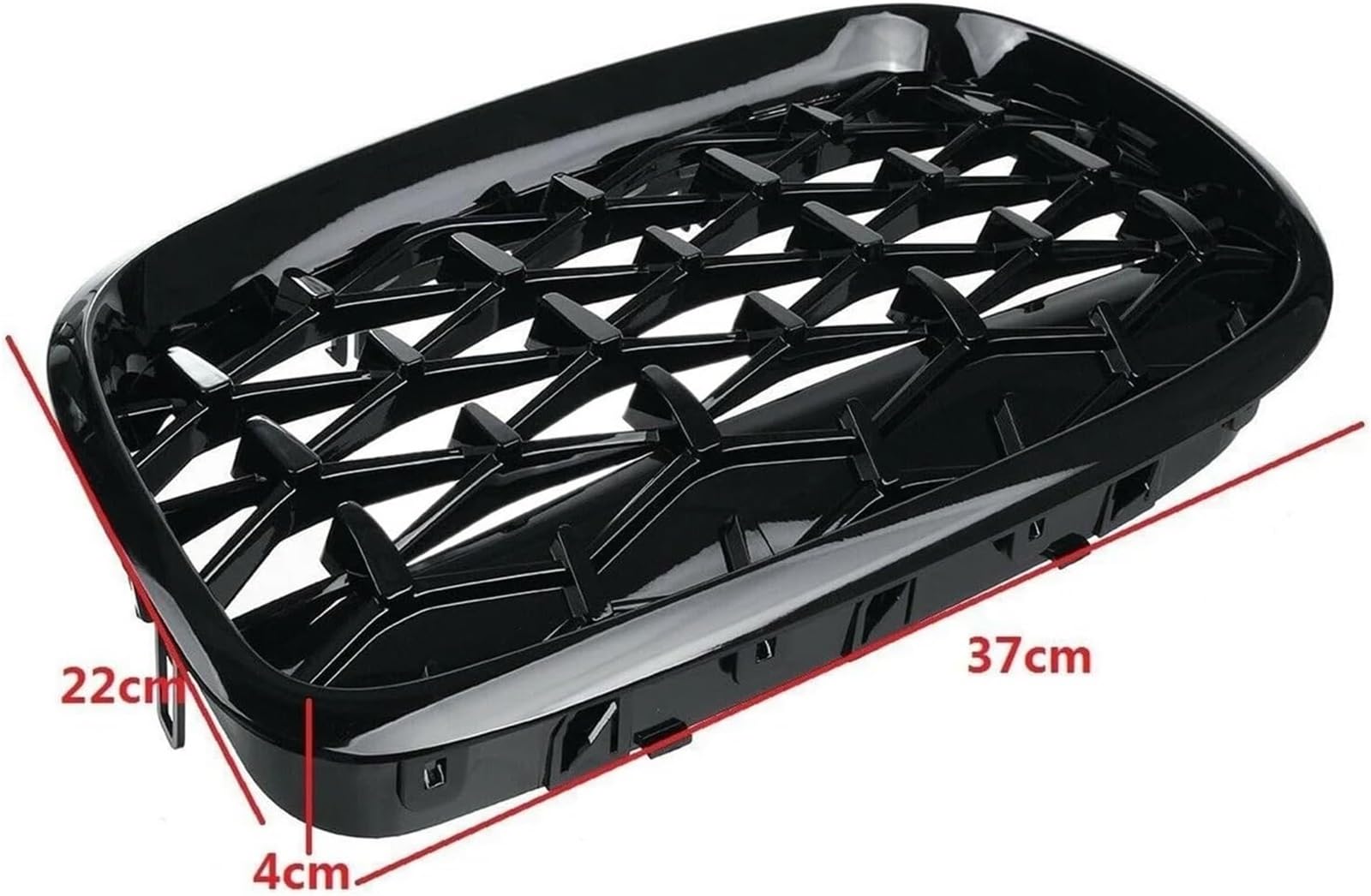 Parrilla delantera del coche Parrilla de doble puente para BMW E70, E71, E72, X5 y X6 (2007-2013)
