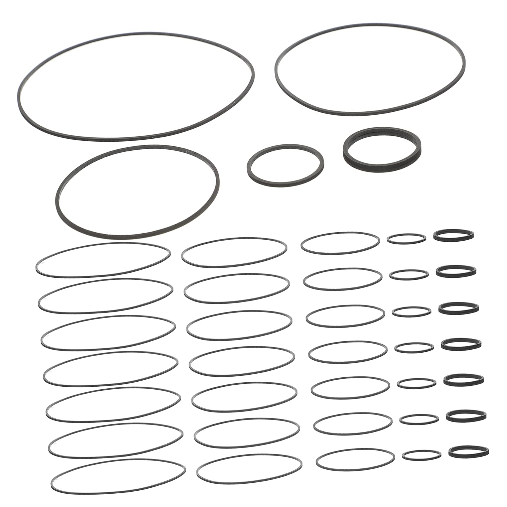 OSALADI 100pcs Cassette Recorder Belts Replacement for Tape Players Thick Square Cassette Belts for Video Machines and DVD Drives and Wear-Resistant for Daily Use