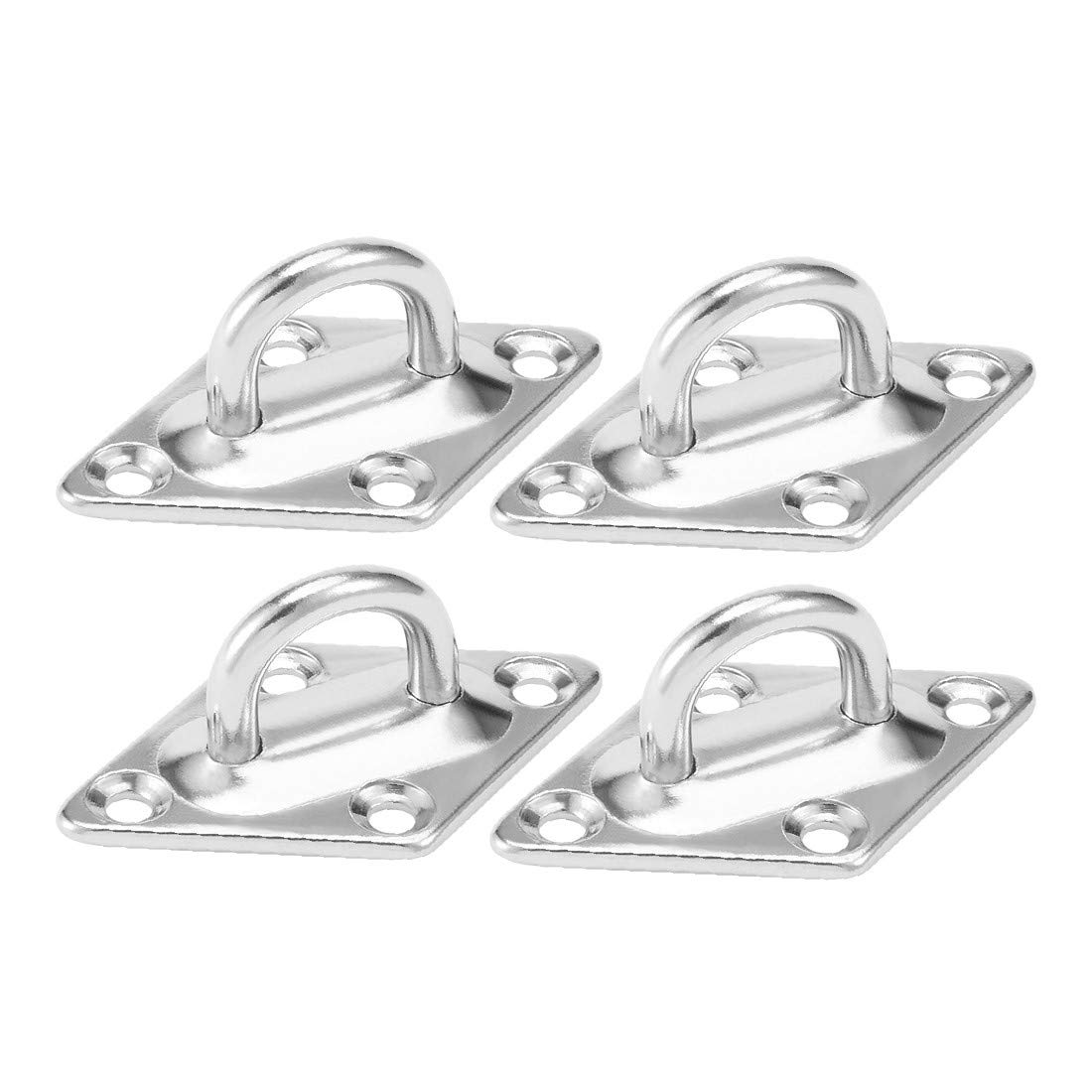 NEW LON0167 316 Stainless Steel 5mm Thick Ring Sail Shade Pad Eye Plate Marine Boat Rigging 4pcs(316 Edelstahl 5mm dicken Ring Segel Shade Pad Auge Platte Marine Rigging 4 Stücke