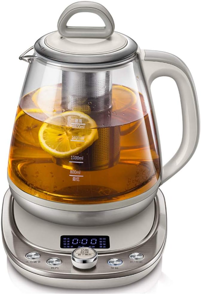 NNDQ Health-Care Beverage Tea Maker and Kettle, electric kettle with strainer, 10-in-1 Programmable, One-button operation, 1.8 L, Gray