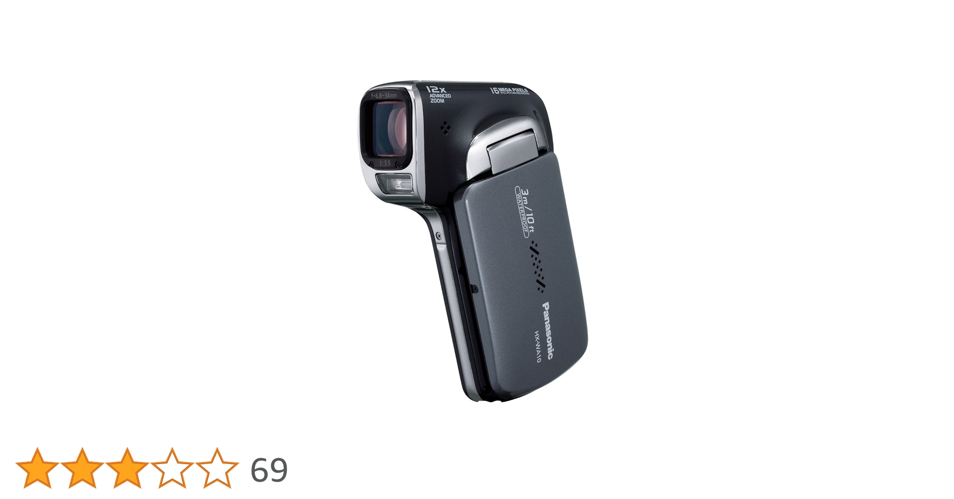 Amazon.co.jp: パナソニック 防水デジタルムービーカメラHX-WA10 サン Amazon.co.jp: パナソニック 防水デジタルムービーカメラHX-WA10 サン