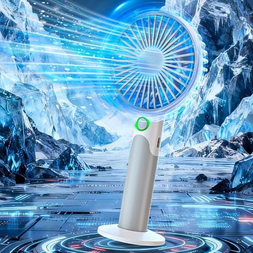 Ventilador de mano recargable portátil ideal para casa, picnic y camping 4
