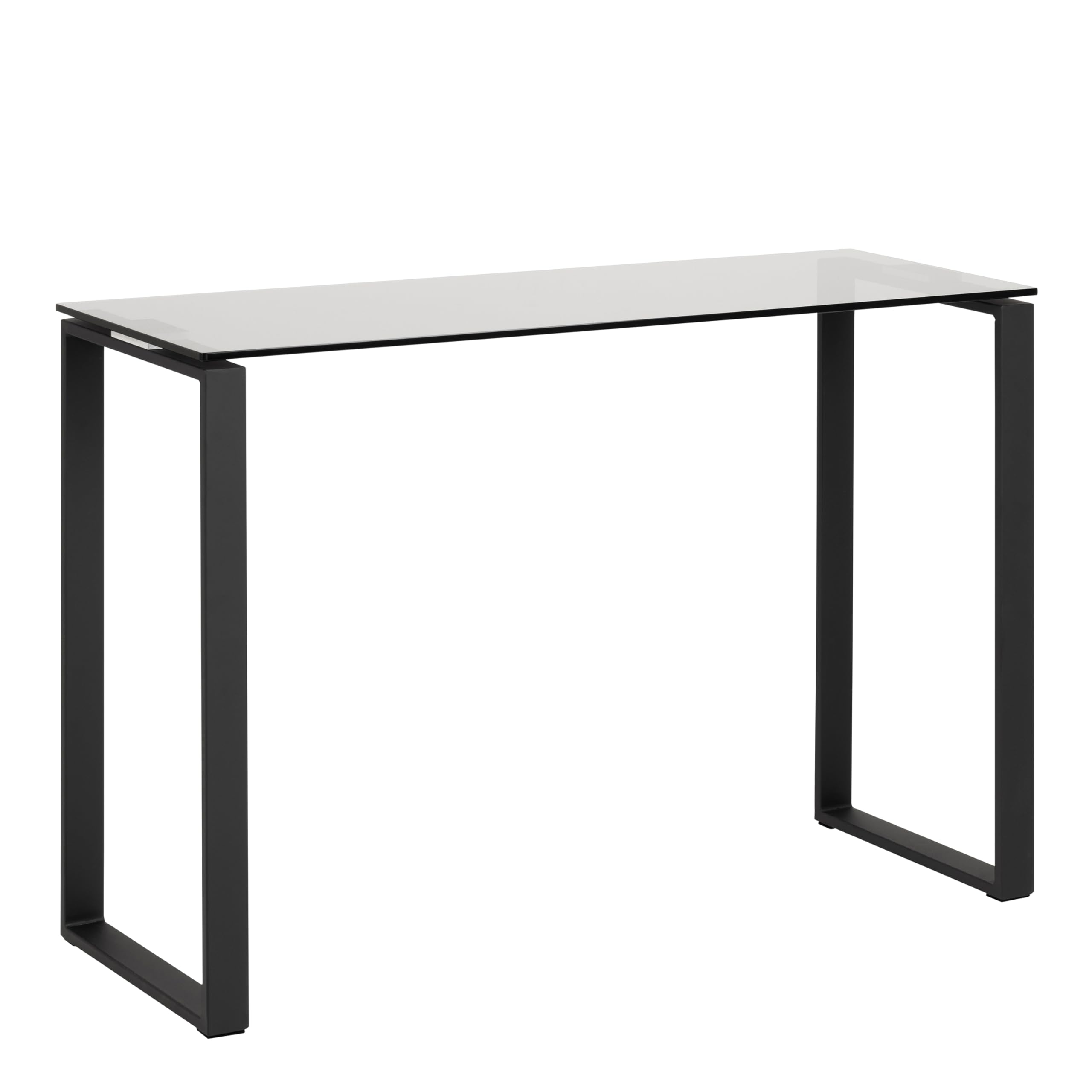 Furniture To Go | Katrine, Black, Console Table with Smoked Glass Top