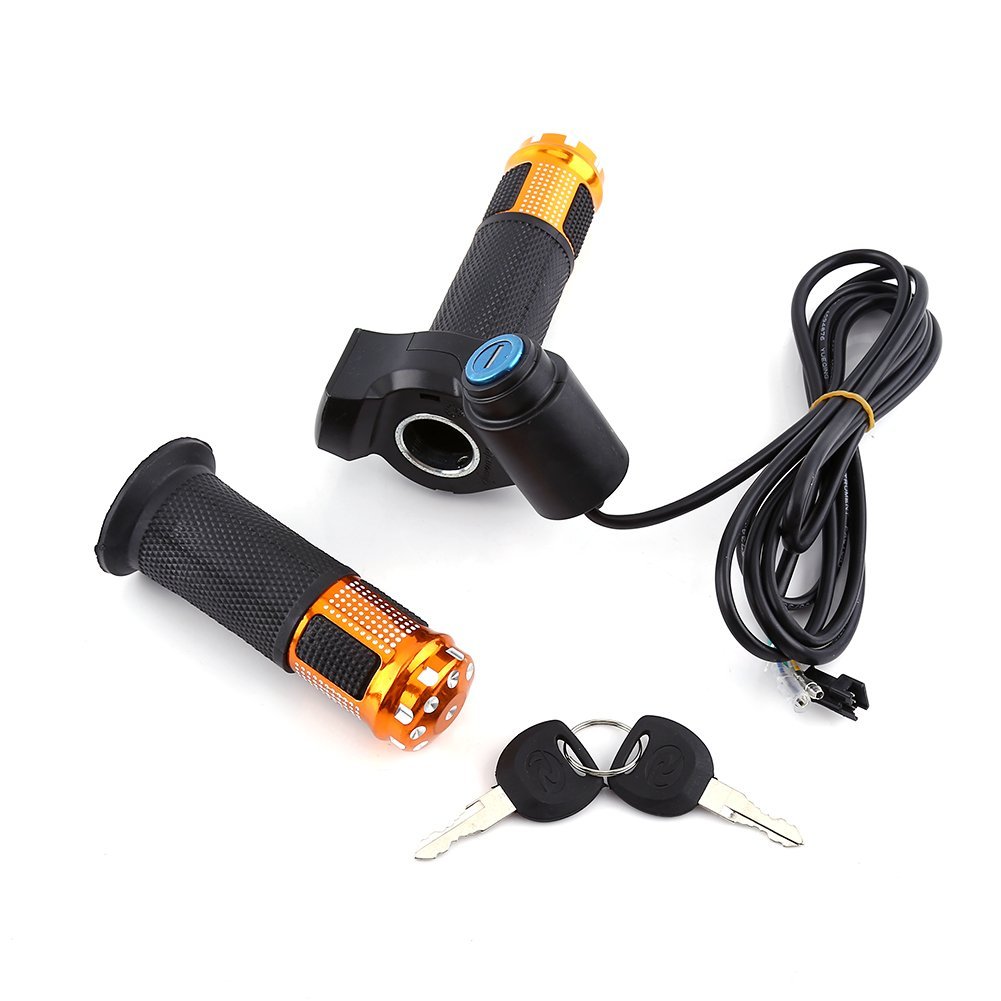 Amazon | 電動バイク スクーター用 スロットル グリップ 電圧