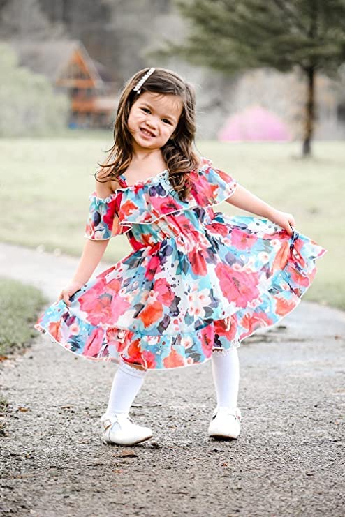 Buy & Try Girl's Frock Multicolour - Image 3 thumbnail