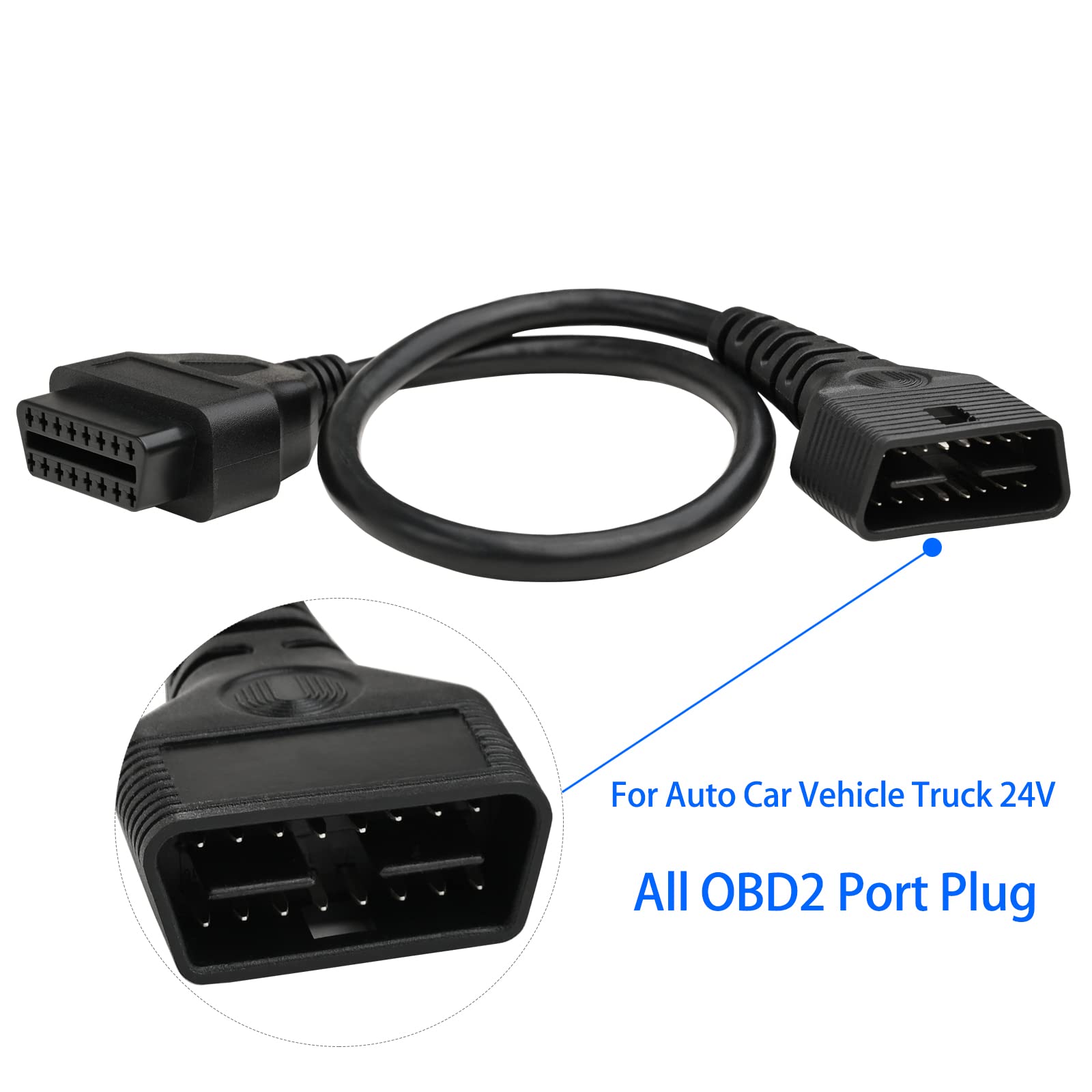 Amazon.com: iKKEGOL Full 16 Pin OBD2 OBD II Male to Female