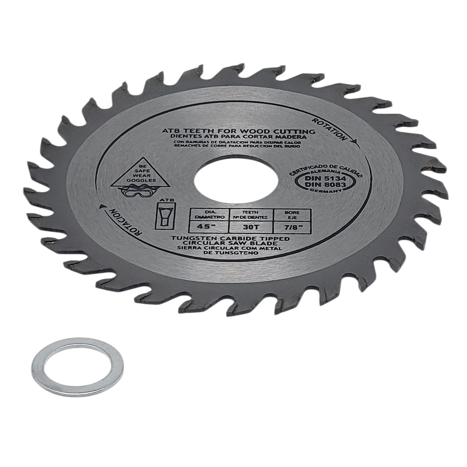 FAST WORLD SHOPPING – Disco per Legno 115mm Smerigliatrice Angolare per Taglio Legno e Cartongesso, Lama Flex 30 Denti Widia 30T, Bricolage Fai da Te, Uso Professionale (115 mm, 1, Pz)