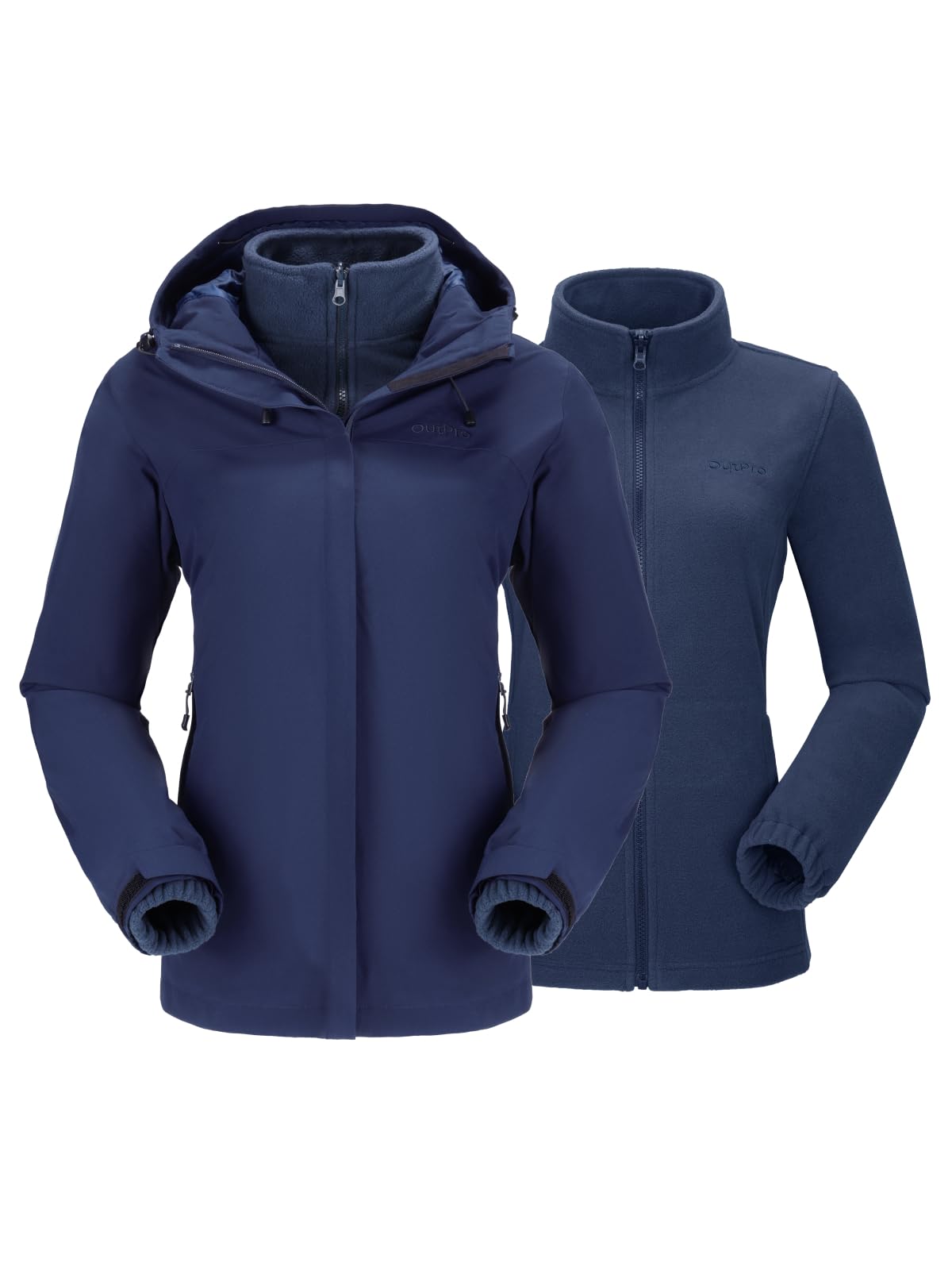 OutPro Winterjacke Damen Wasserdicht Skijacke Snowboardjacke