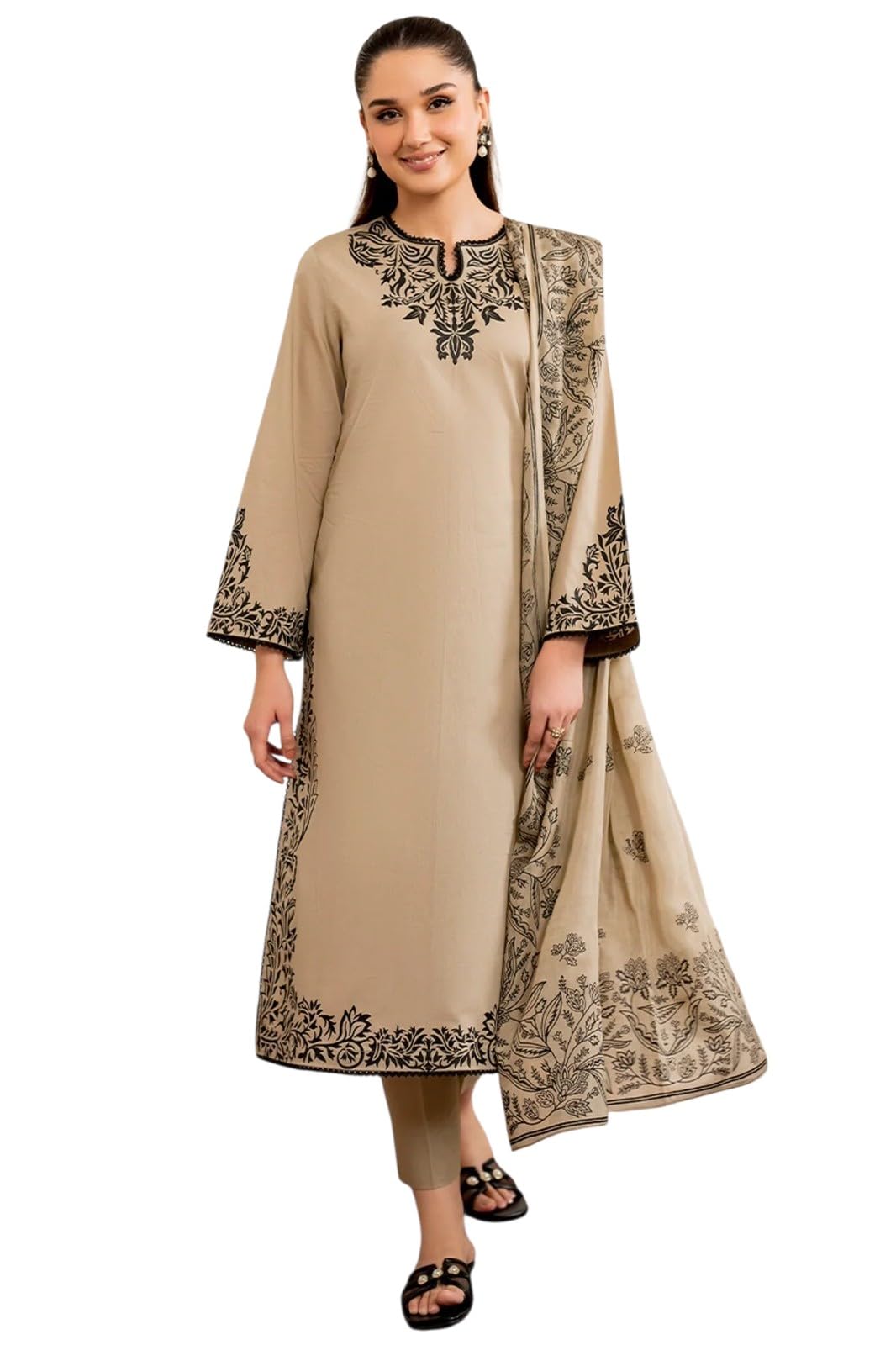 Women’s Printed Kurti Pant Dupatta Set | Stylish Ethnic Suit Set for Women | Casual, Office, Festive & Daily Wear-picture-51