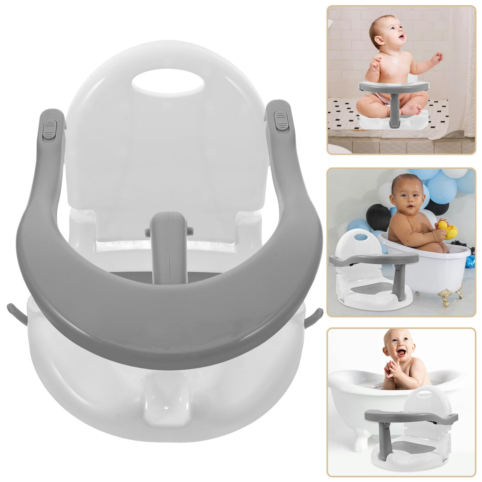 Babystuhl Badewanne mit Rutschfesten Saugnäpfen Abnehmbar Ergonomische für Monate Leichter für Sichere und Bequeme Babybadewanne
