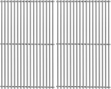 S563SB 2-Pack 19 1/4 "استبدال شبكات طبخ الفولاذ المقاوم للصدأ لجين إير 720-0336 ، 720-0163 Nexgrill Nexgrill 720-0163،720-0511 ، 720-0430 ، 720-0433