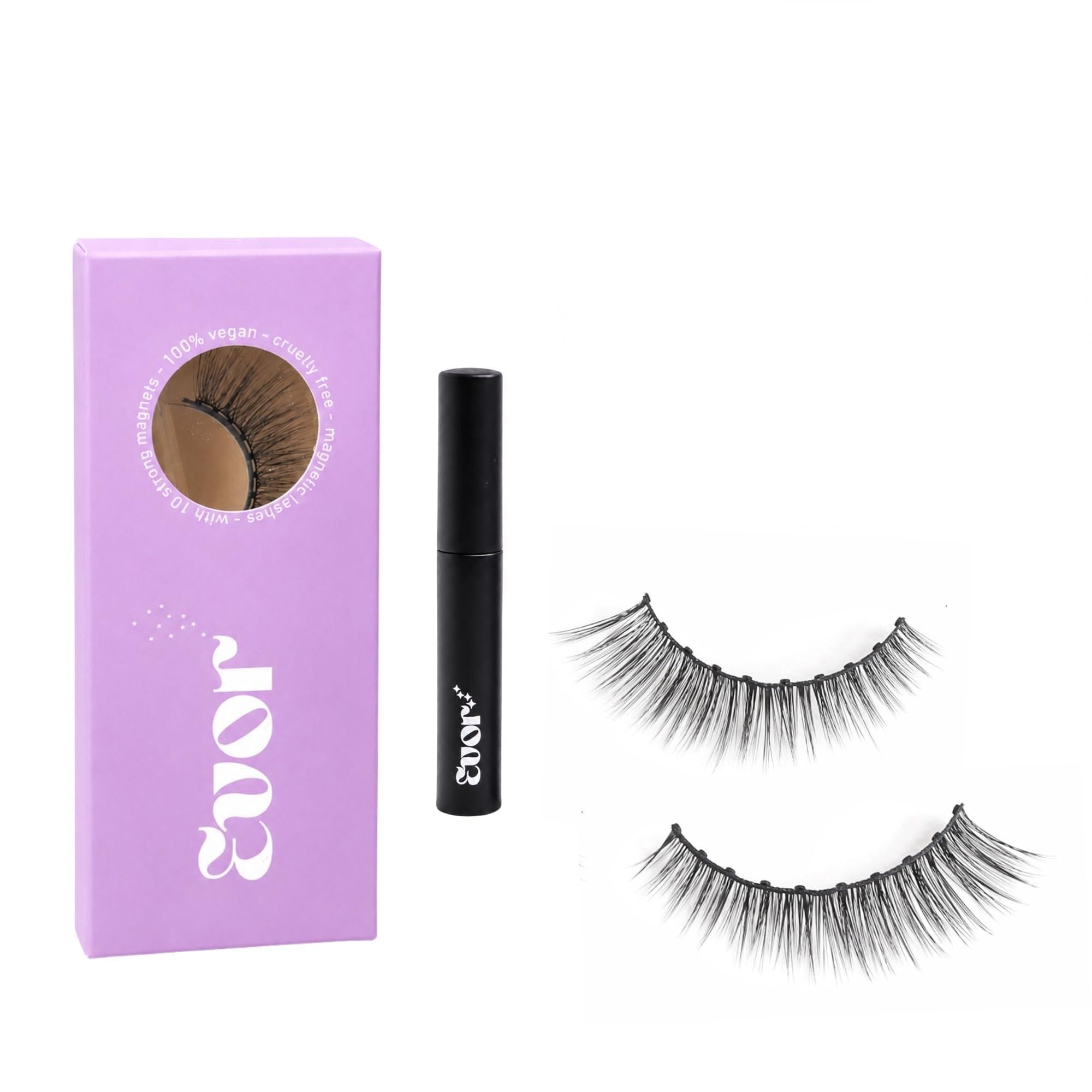 EVOR Magnetic Eyelashes (Date Night) with Free Magnetic Eyeliner | Reusable Lightweight Lash Set for Natural Eye Makeup | Easy-to-Apply Magnetic Lash Kit for Women & Girls-picture-12