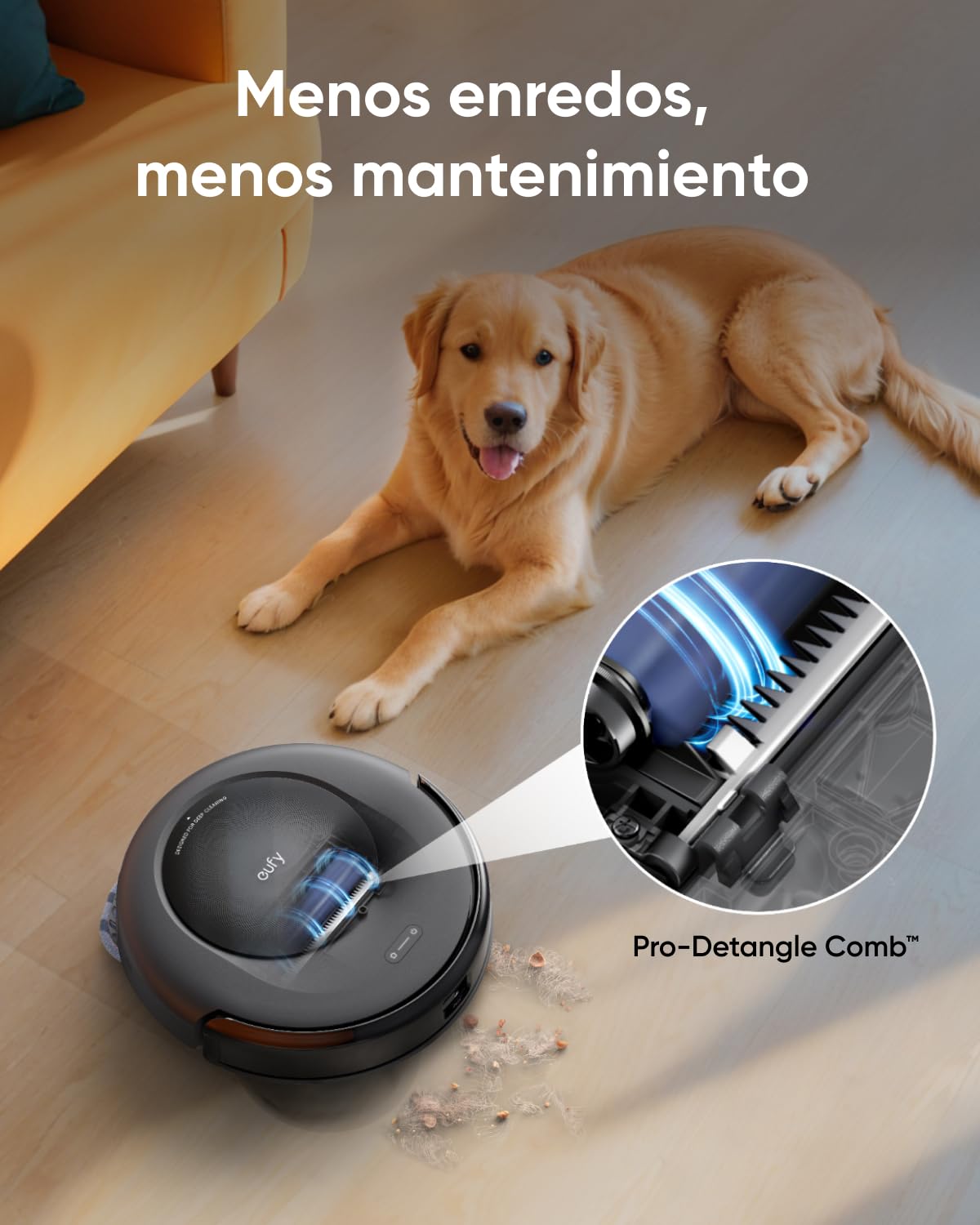eufy C20 Omni Robot Aspirador y fregasuelos, Estación Todo en Uno | Vaciado automático, lavado y secado de mopa, limpieza manos libres, succión de 7.000 Pa
