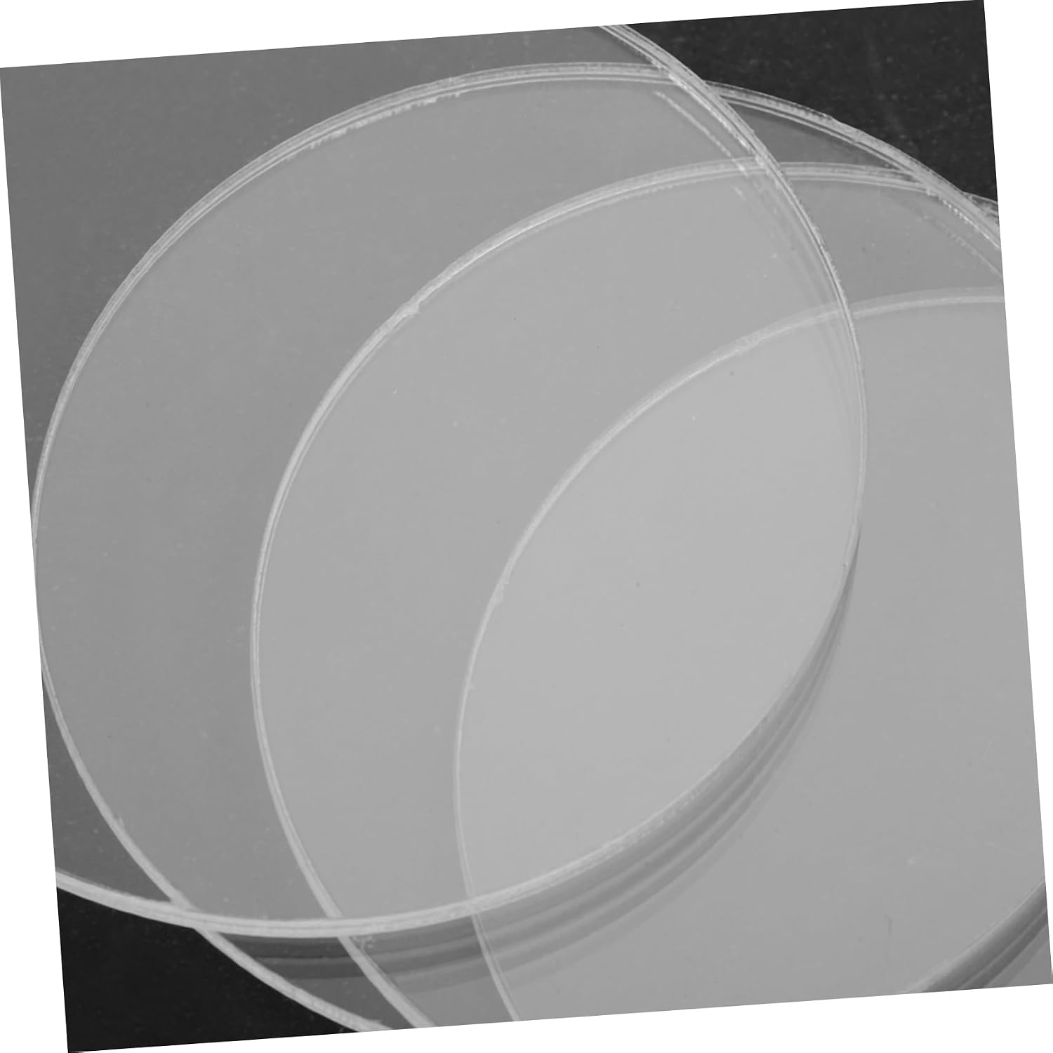 Ciieeo 100pcs Round Acrylic Discs Blanks for DIY Crafts Thick Acrylic Sheets for Engraving and Display Projects
