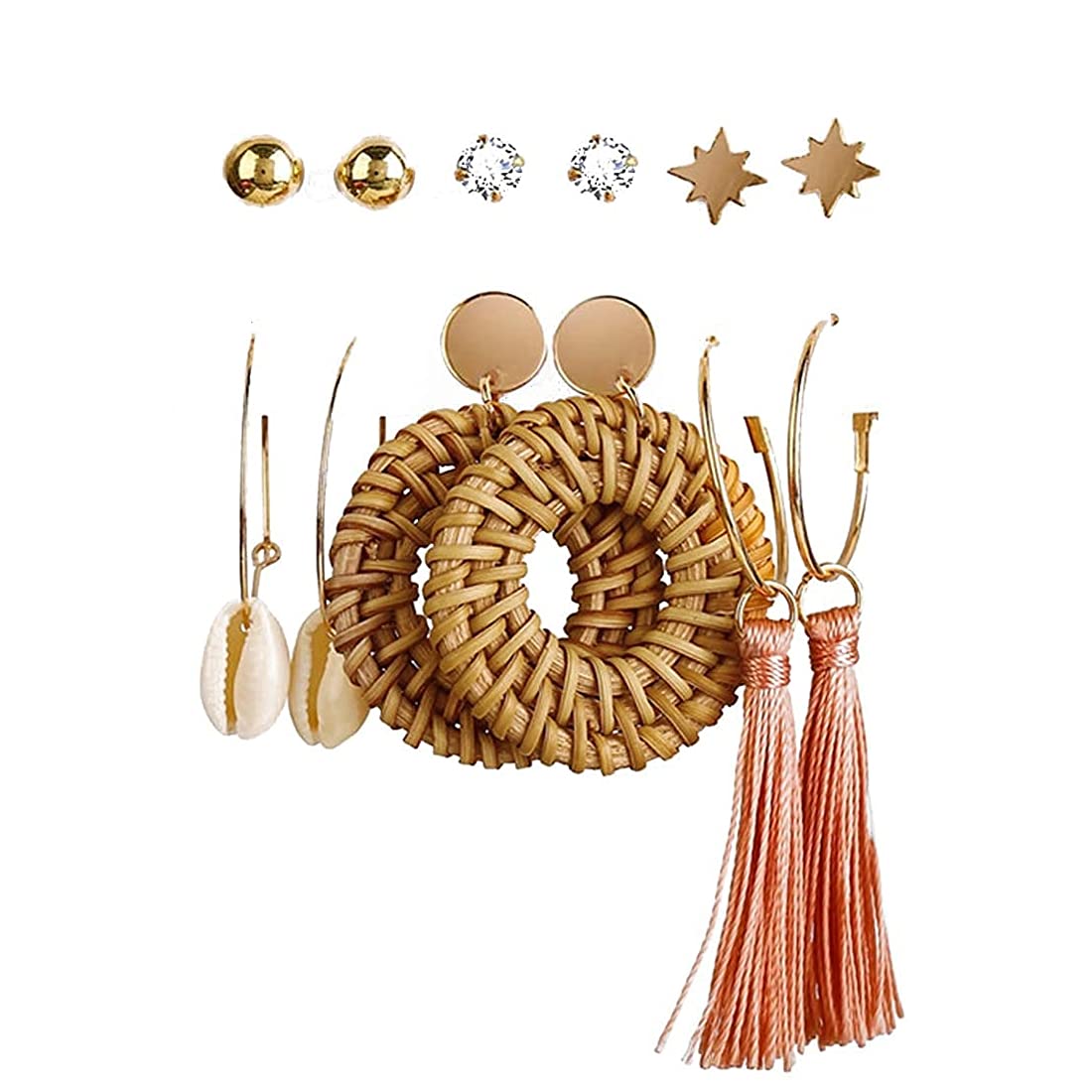See full amazon price history chart for Yellow Chimes Earrings Set for Women Combo of 6 Pairs Gold Plated Thread Tassel Stud Hoop Earrings Set for Women and Girls Yellow Chimes Earrings Set for Women Combo of 6 Pairs Gold Plated Thread Tassel Stud Hoop Earrings Set for Women and Girls (B097ZJ94NN) Amazon Price History, Amazon Price Tracker