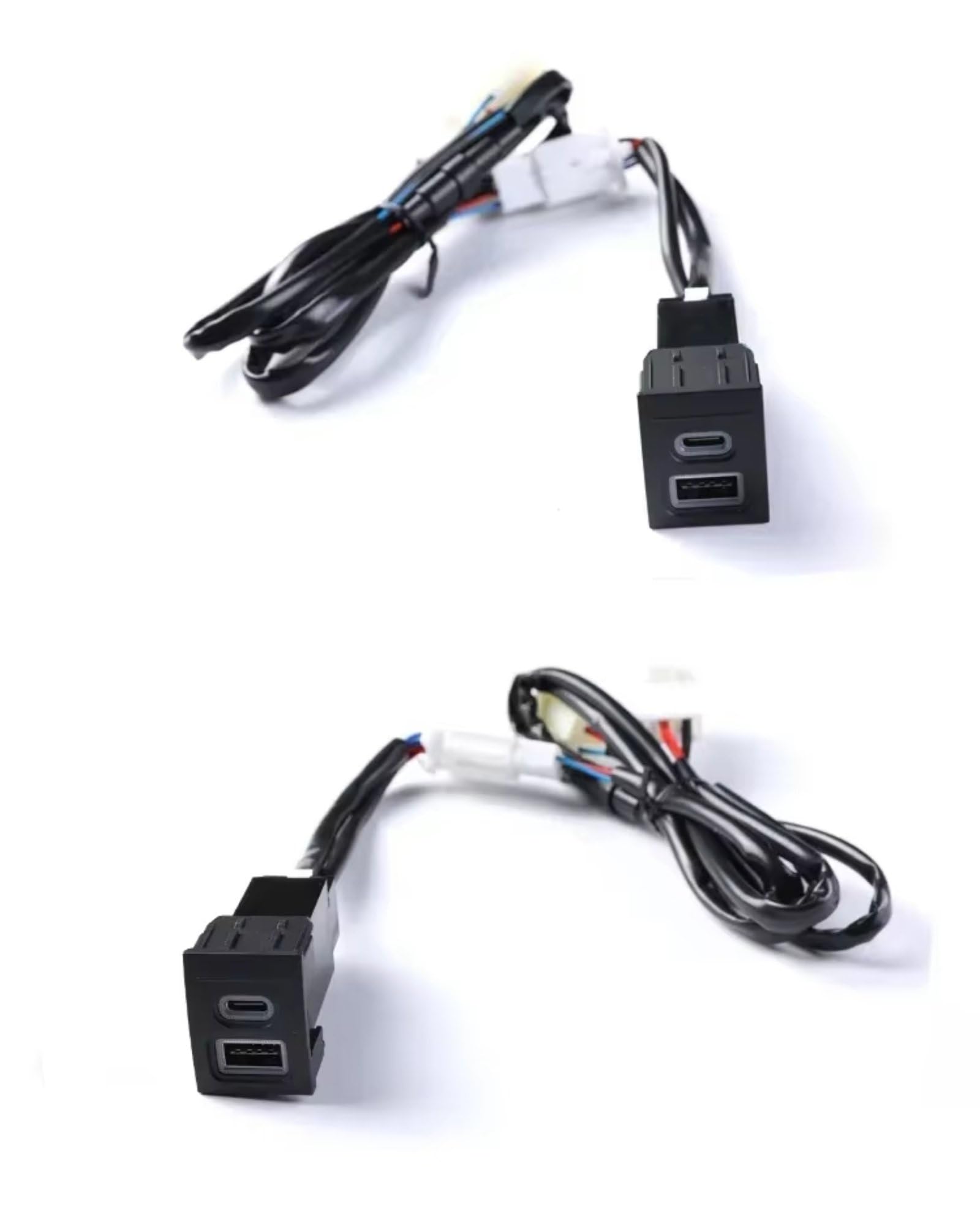 Compatible Con VW Para Polo 2004-2009 Dual USB PD QC3.0 12V Enchufe Para Encendedor Cigarrillos Rápido Para Cargador Reemplazo Alta Velocidad A Prueba Agua Puerto USB AUX Jack
