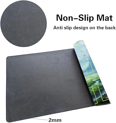 Miniatura 3 de MTG Playmat - Impresión antideslizante en la parte trasera, ideal para entusiastas de los juegos de cartas, tapete de juego TCG, purificar tierra