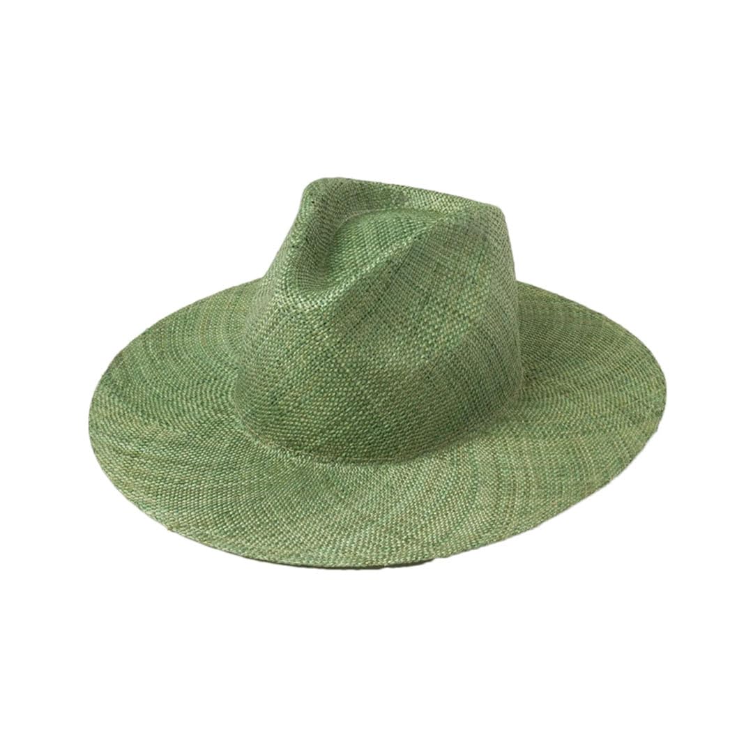 LCUVIMPEX Bucket Hats， Women Wide Brim Straw Fedora Sun Hat Multicolor(Green)