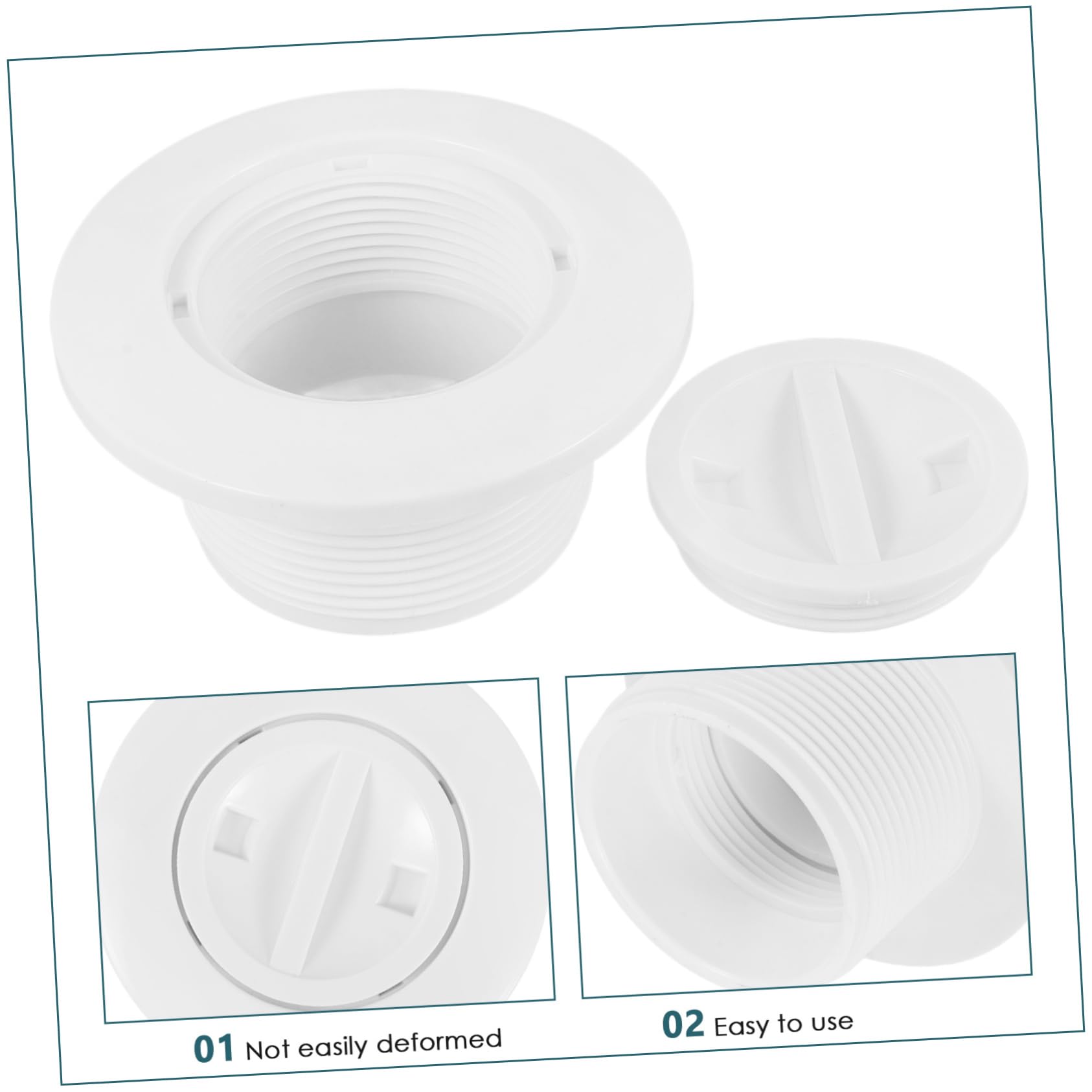 BESTonZON Pool Suction Cover Durable Pool Drain Grate with Ventilation Slots for Efficient Water Flow Easy Installation Non Slip Surface for Safety Fade Resistant Design