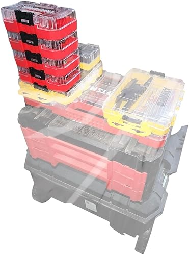 Miniatura 9 de Craftsman Nano Small Versastack - Cajas de almacenamiento de plástico apilables (4 unidades)